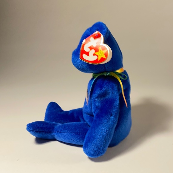 Clubby Bear TY Beanie Baby - Picture 3 of 6